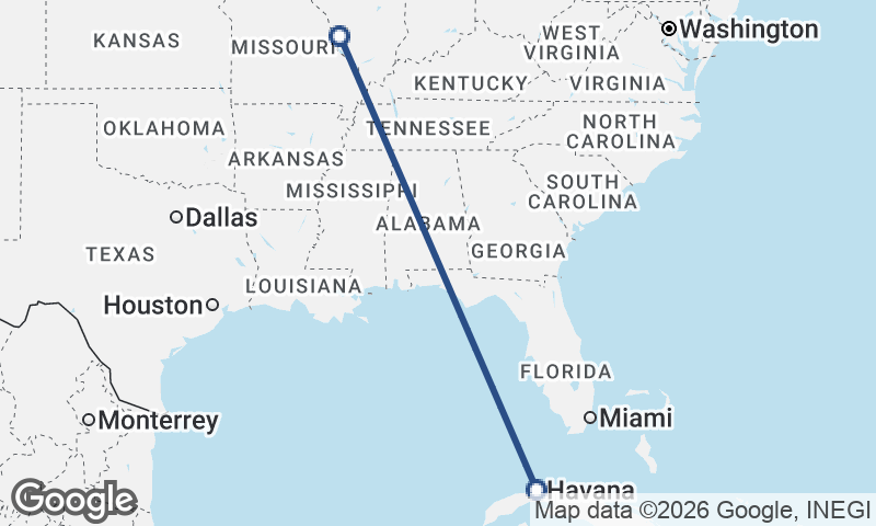 St. Louis to Havana