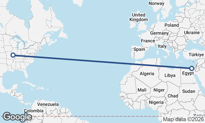 St. Louis to Port Said