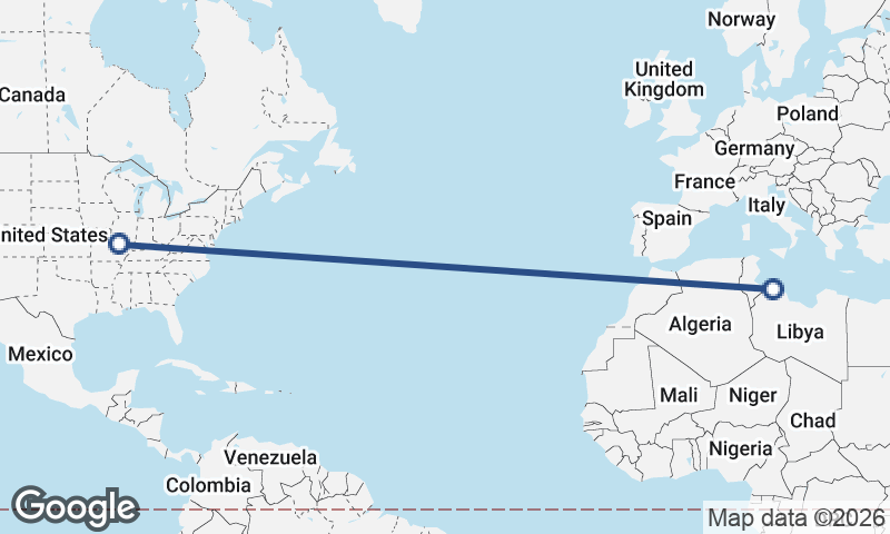 St. Louis to Tripoli
