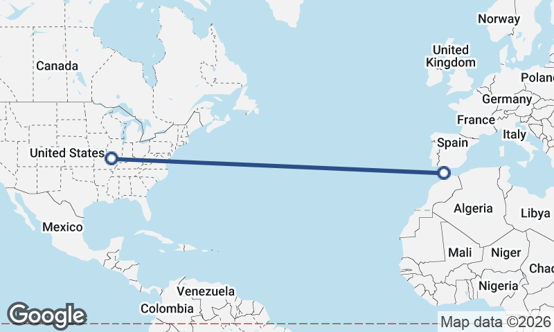 St. Louis to Tangier