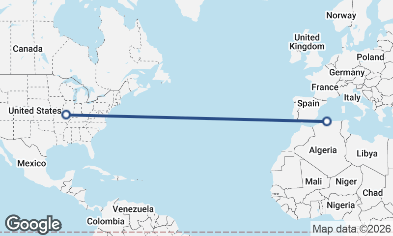 St. Louis to Algiers