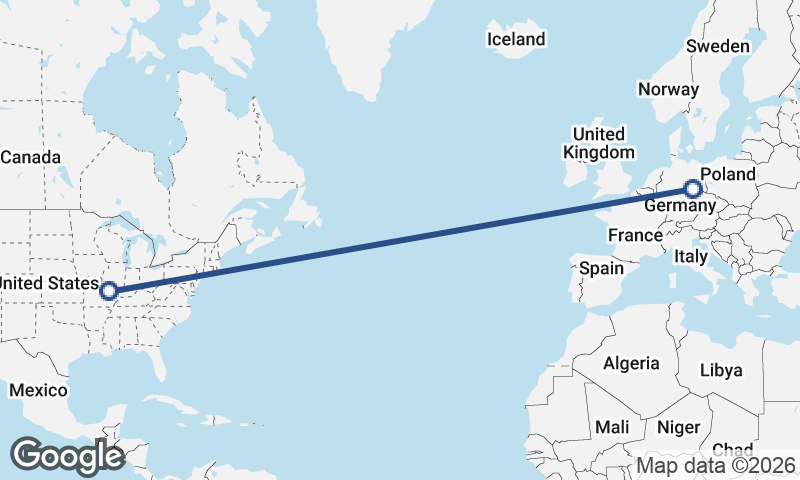 St. Louis to Leipzig