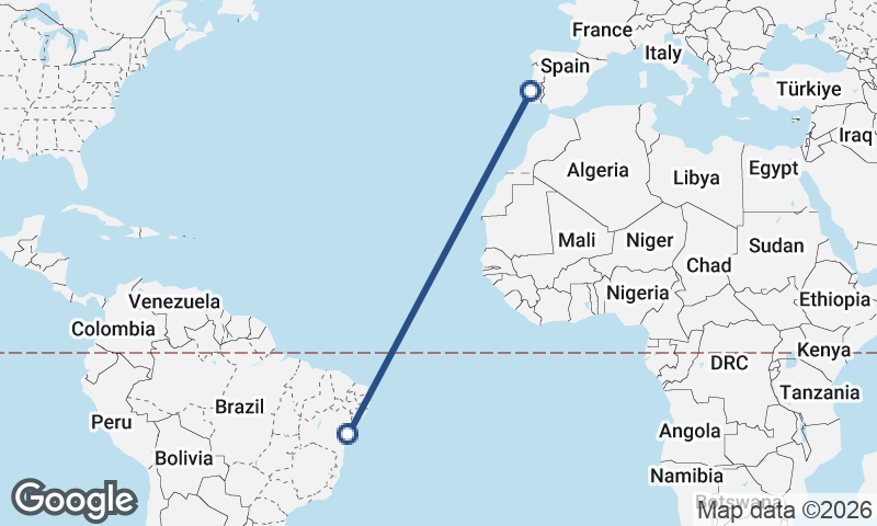 Lisbon to Salvador