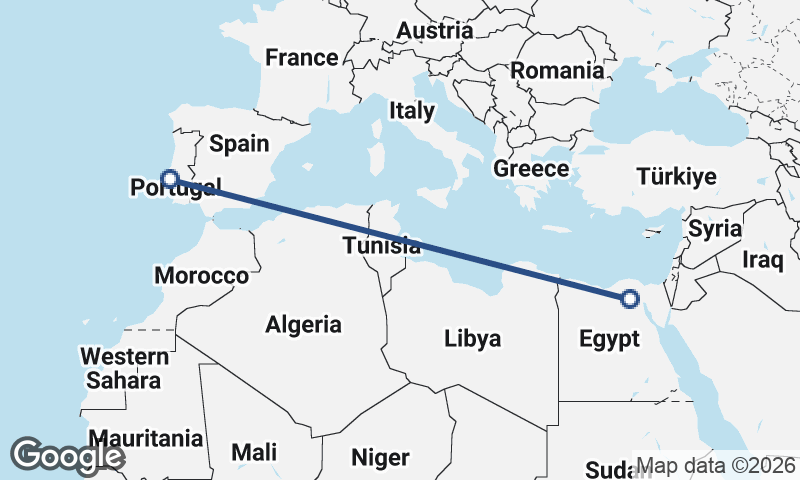 Lisbon to Cairo