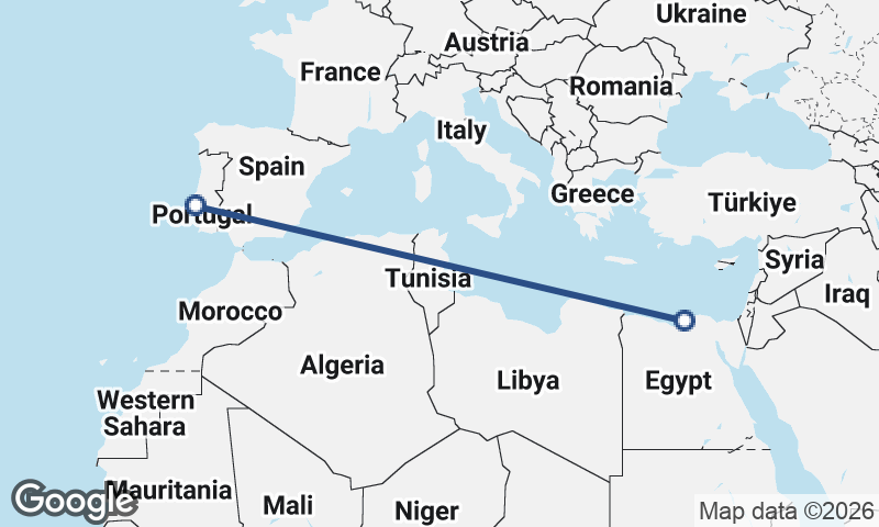 Lisbon to Alexandria