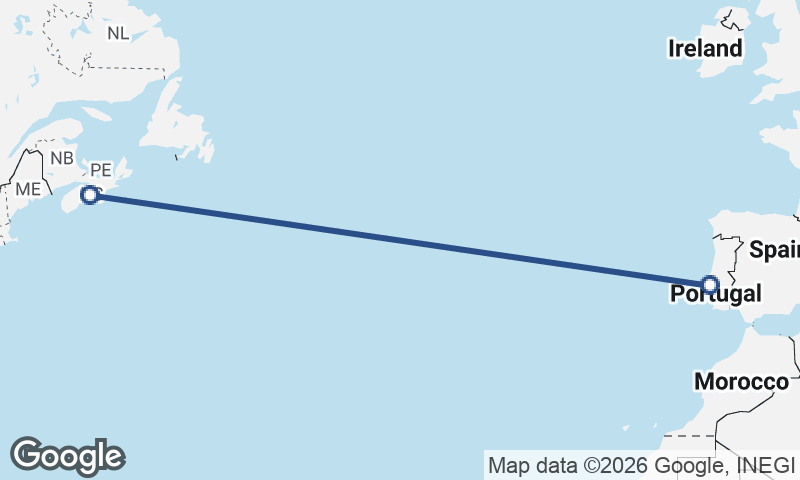 Lisbon to Halifax