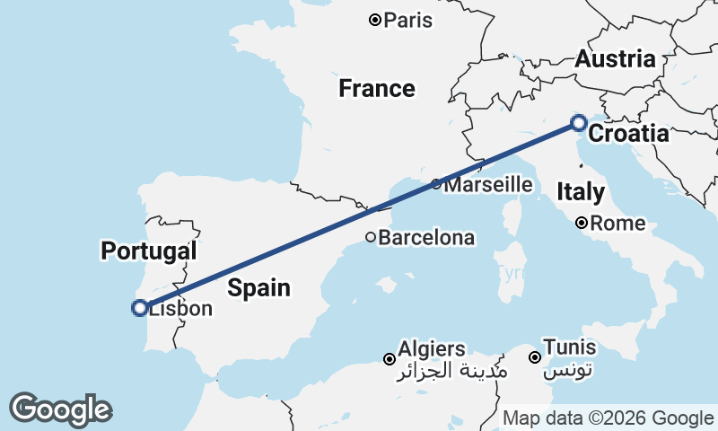 Lisbon to Venice