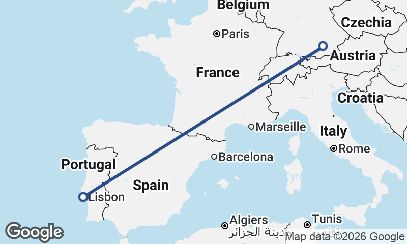 Lisbon to Munich