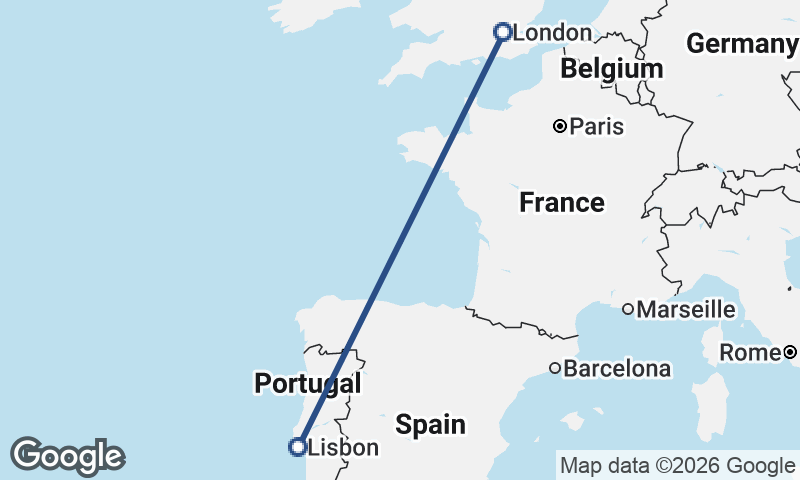 Lisbon to London