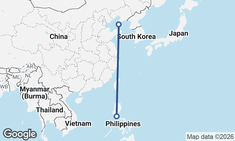 Dalian to Manila