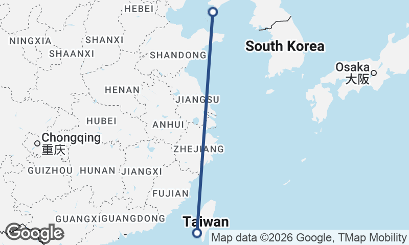 Dalian to Kaohsiung