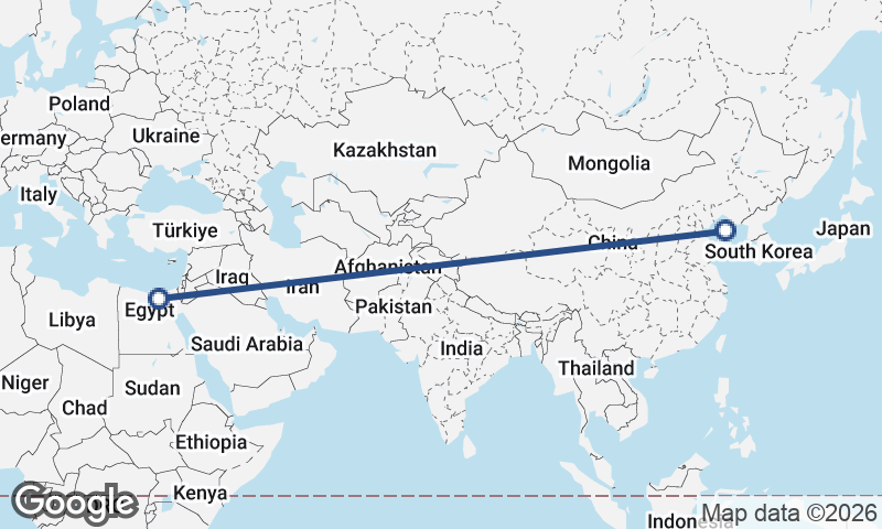 Dalian to Cairo