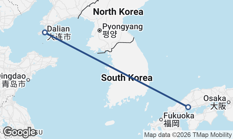 Dalian to Hiroshima