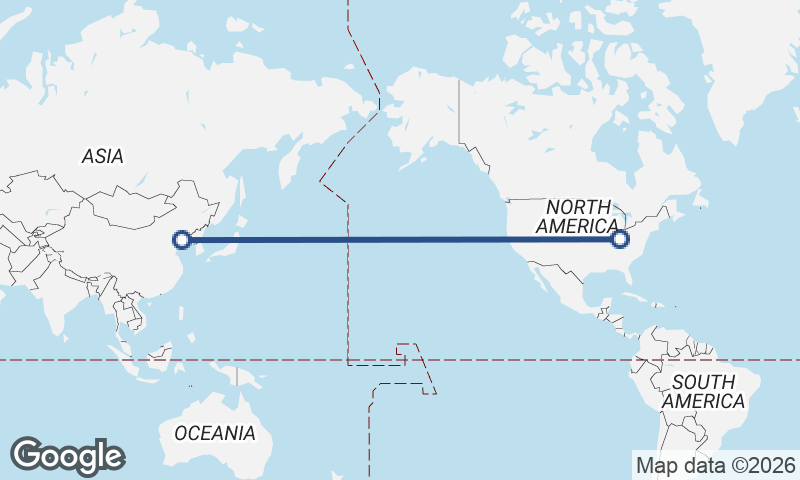 Dalian to Cincinnati