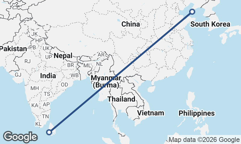 Dalian to Colombo
