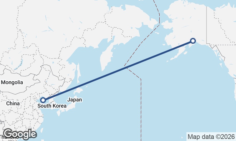 Dalian to Anchorage