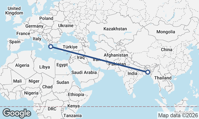Greece to Bangladesh