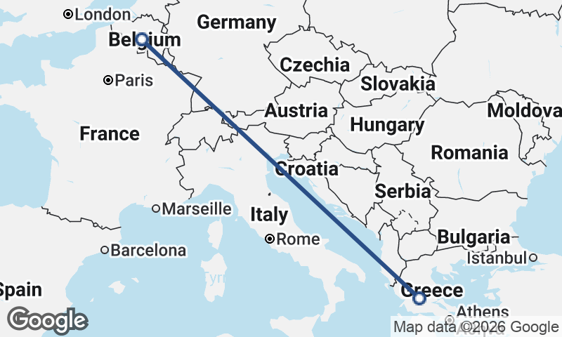 Greece to Belgium