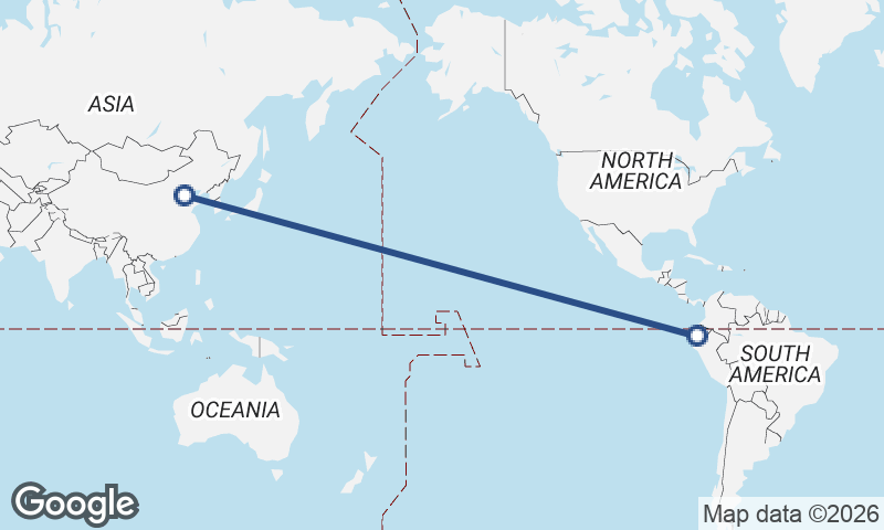 Tianjin to Guayaquil