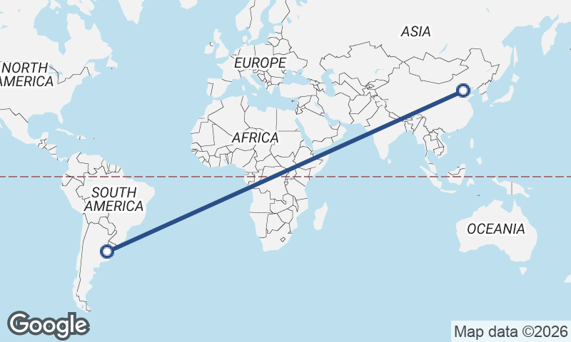 Tianjin to Buenos Aires