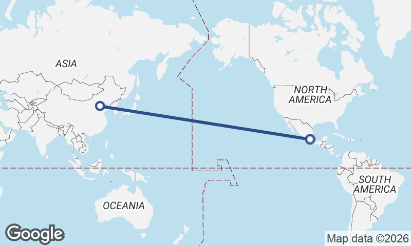 Tianjin to Mexico City