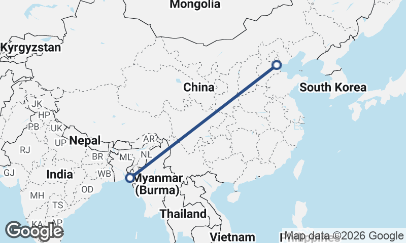 Tianjin to Chittagong