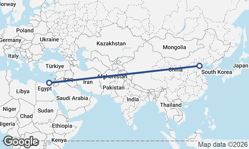 Tianjin to Port Said
