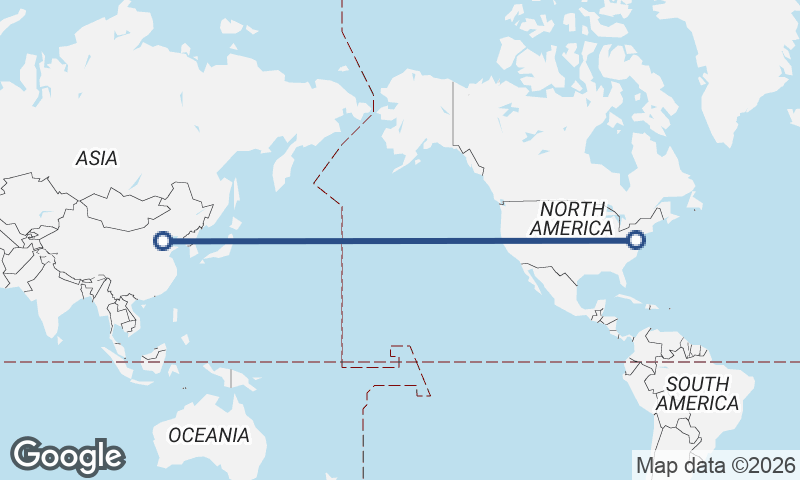 Tianjin to Baltimore