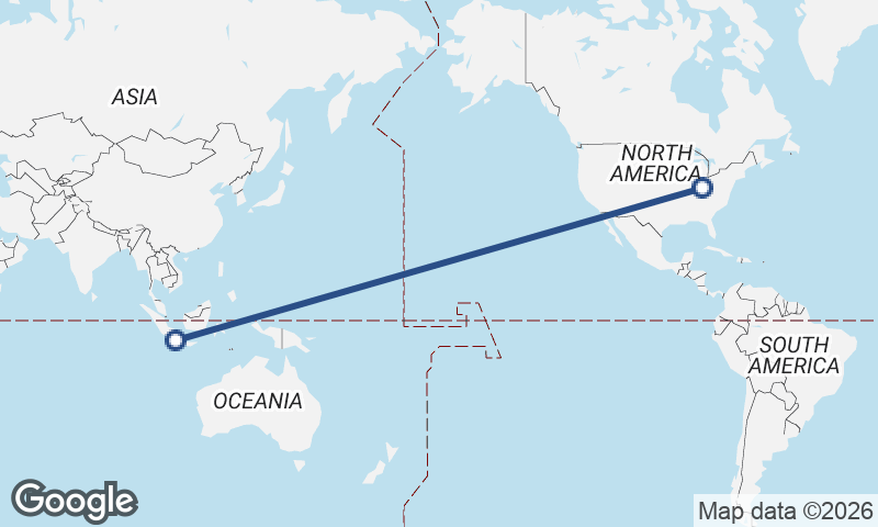 Cincinnati to Jakarta