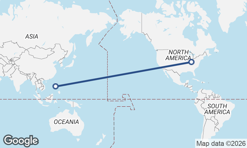 Cincinnati to Manila