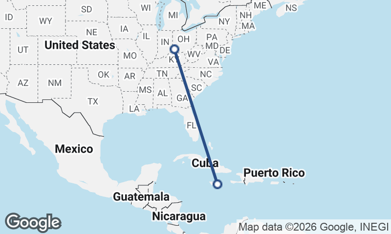 Cincinnati to Kingston