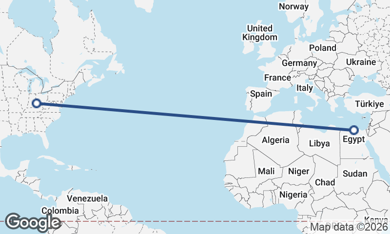 Cincinnati to Alexandria