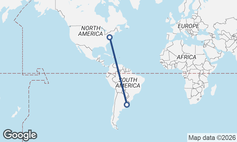 Baltimore to Montevideo