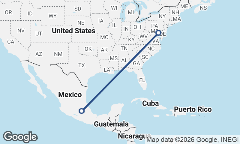 Baltimore to Mexico City