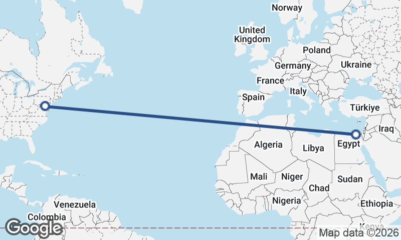 Baltimore to Port Said