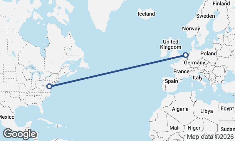 Baltimore to Amsterdam