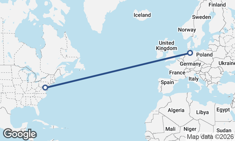 Baltimore to Hamburg