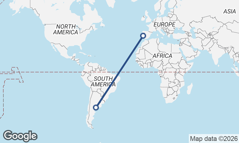 Portugal to Argentina