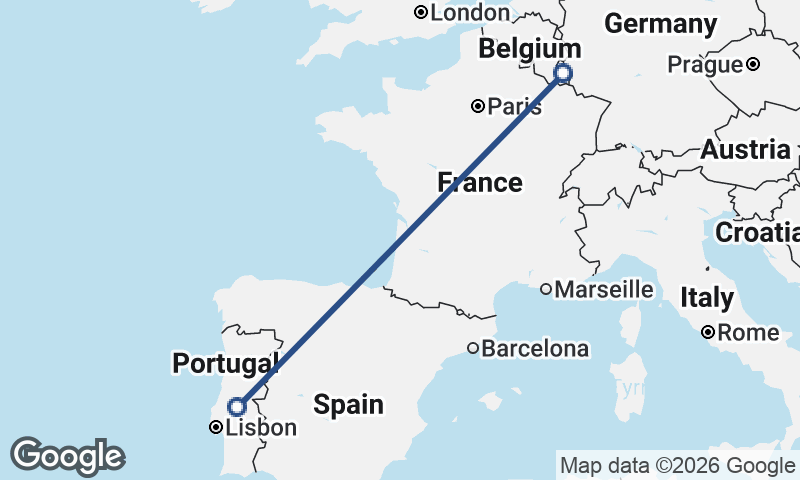 Portugal to Luxembourg