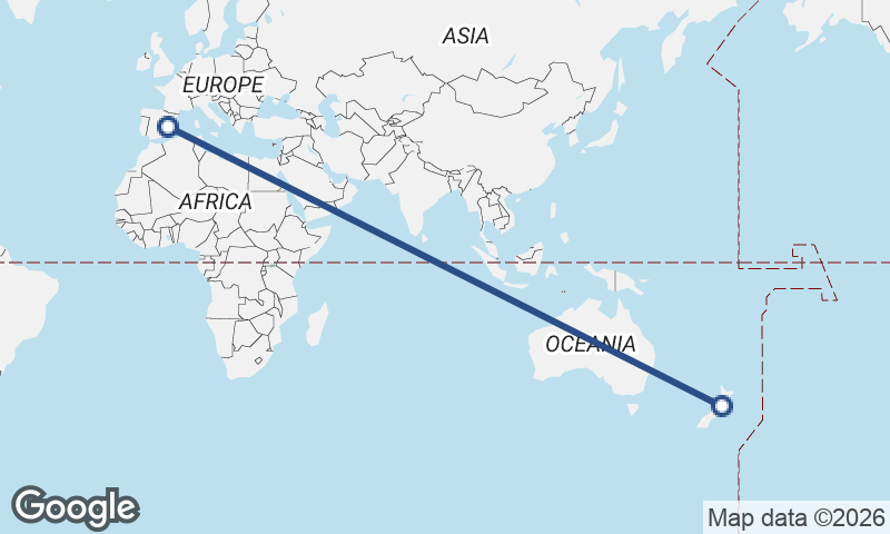 Valencia to Wellington