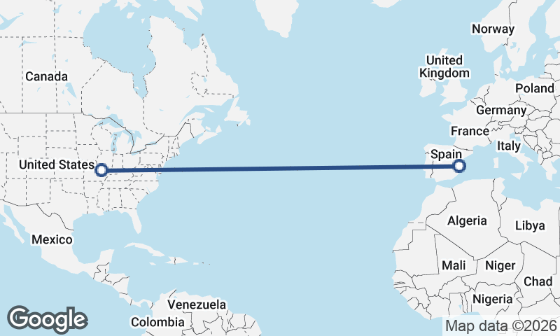 Valencia to St. Louis