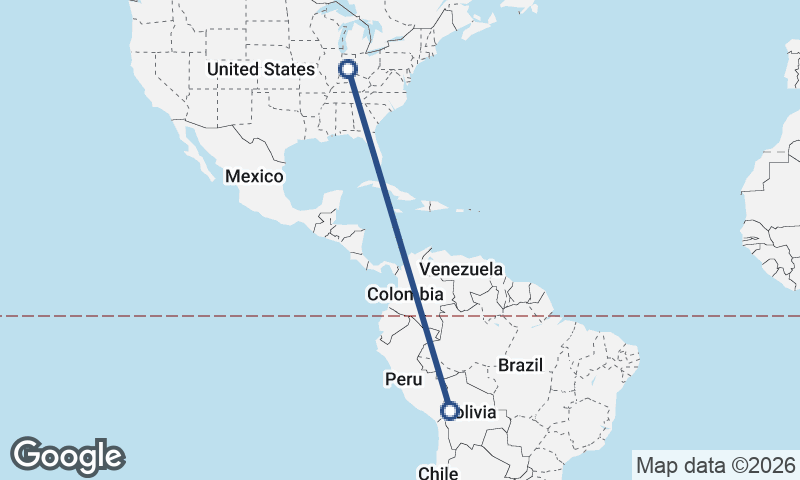 Indianapolis to La Paz