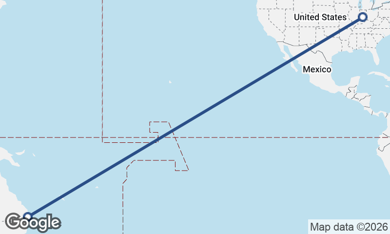 Indianapolis to Brisbane