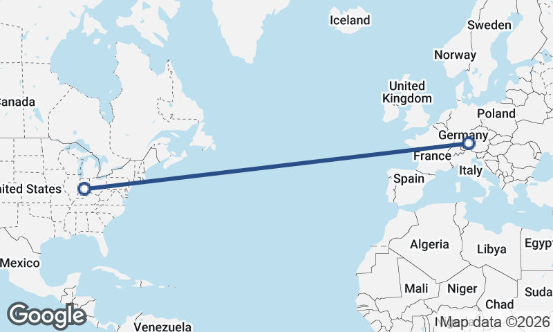 Indianapolis to Munich