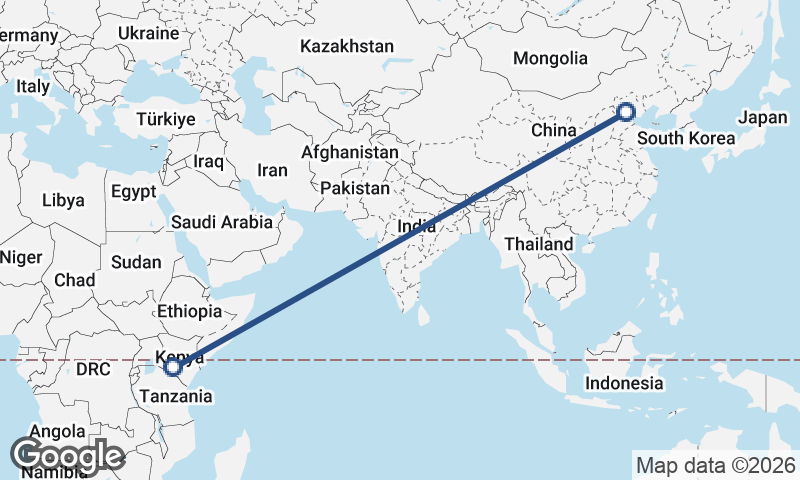 Beijing to Nairobi