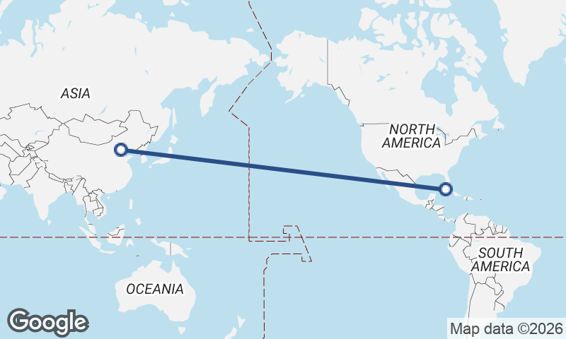 Beijing to Havana