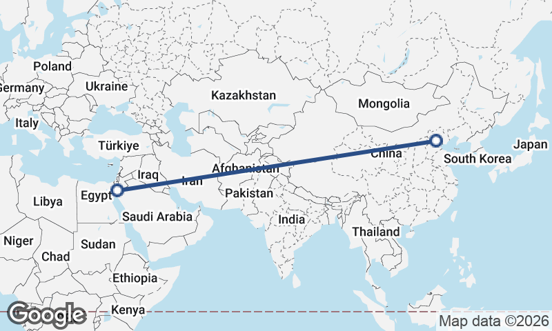 Beijing to Al ‘Aqabah