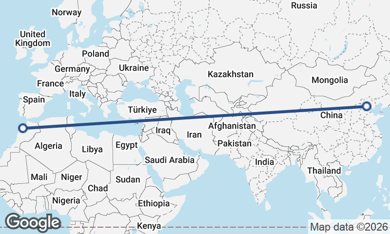 Beijing to Casablanca