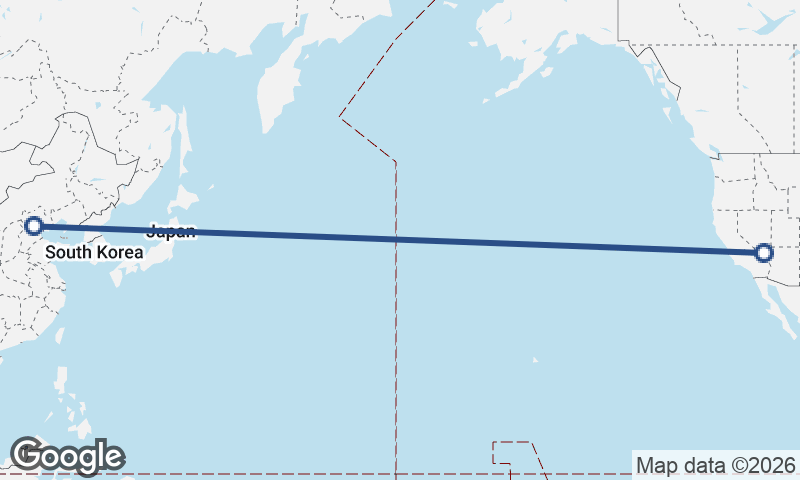 Beijing to Las Vegas