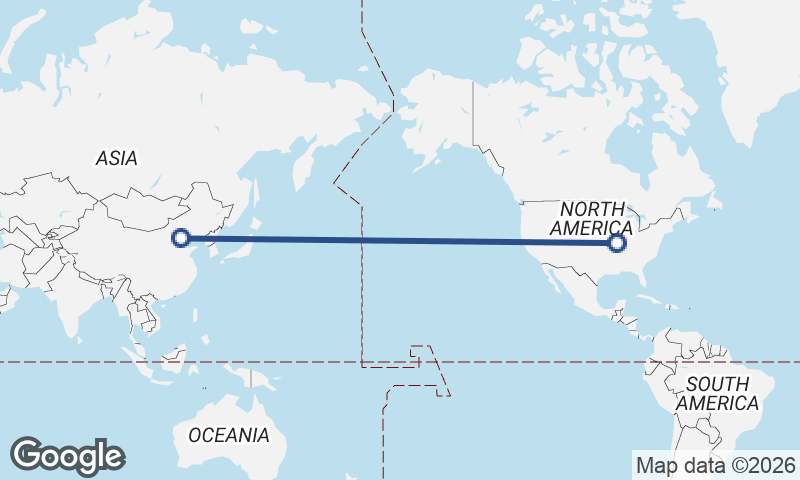 Beijing to St. Louis